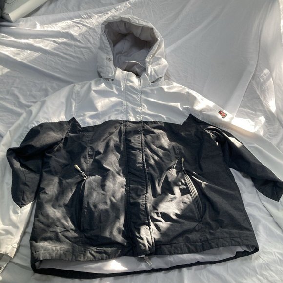 Swiss Tech Jackets & Blazers - Swiss Tech Jacket Womens Hooded Double Full Zip White Coat Xl Ski Snow Warm